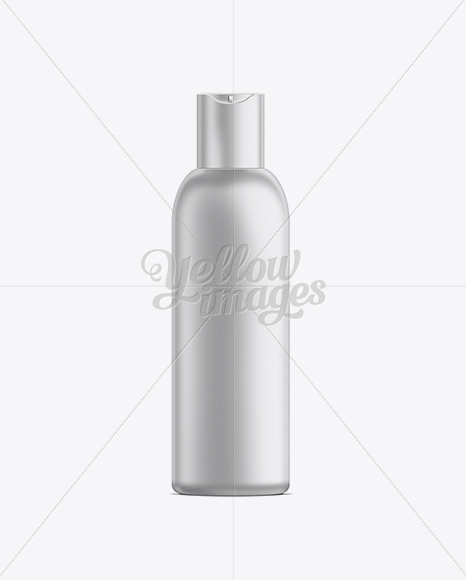 White Plastic Cosmetic Bottle with Lid - 150 ml