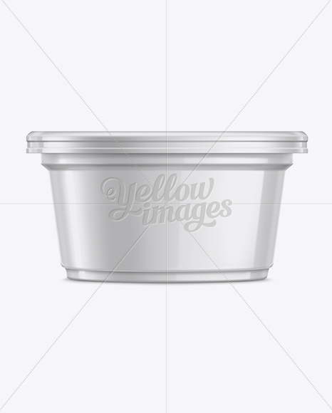 200g Plastic Food Container Mockup