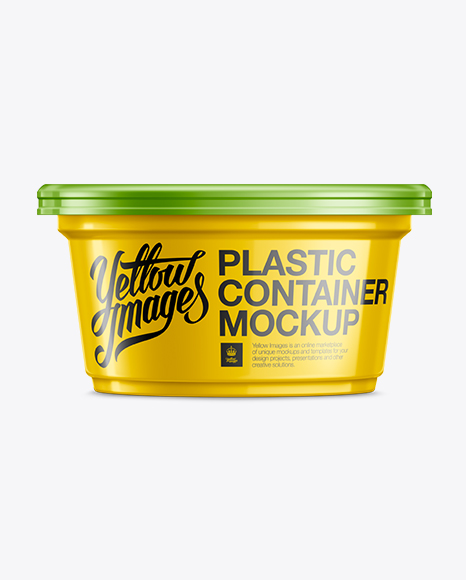 200g Plastic Food Container Mockup