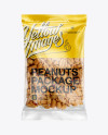 Clear Plastic Pack w/ Peanuts Mockup