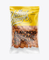 Clear Plastic Pack w/ Almonds Mockup