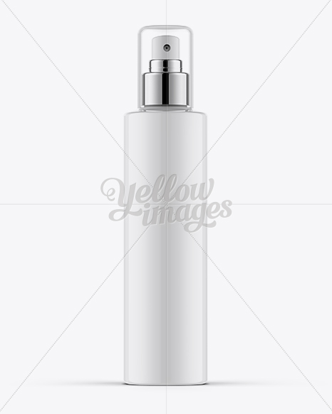 150ml Atomiser Spray Bottle w/ Clear Over Cap Mockup - Free Download