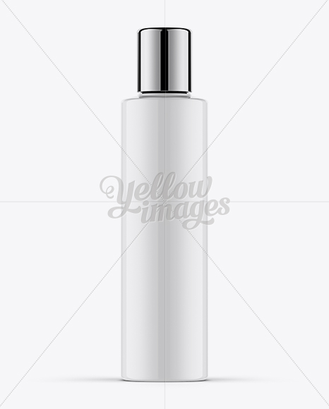 30ml Cosmetic Bottle w/ Chrome Over Cap Mockup - Free Download Images