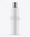 250ml Cosmetic Bottle w/ Chrome Over Cap Mockup