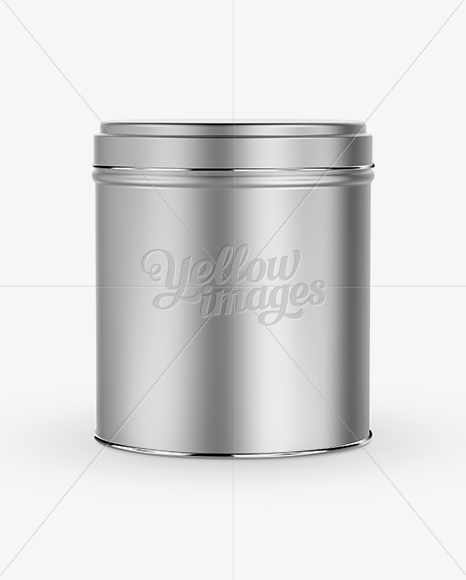 Aluminum Storage Jar Mockup