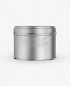 Small Aluminum Storage Jar Mockup