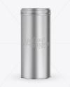 Tall Aluminum Storage Jar Mockup