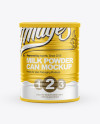 Milk Powder Can Mockup