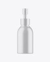 Matte Cosmetic Bottle With Pump Mockup - Front View