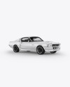 1967 Shelby Mustang GT500 Mockup - Half Side View