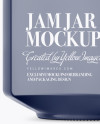 900ml Glossy Ceramic Jam Jar w/ Clamp Lid Mockup - Half Side View 900ml Glossy Ceramic Jam Jar w/ Clamp Lid Mockup - Half Side View