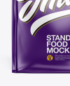 Matte Food Bag Mockup - Front View