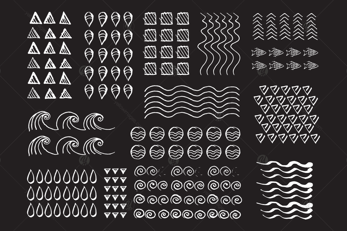 Handsketched elements, logos creator Handsketched elements, logos creator