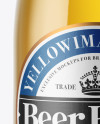 500ml Clear Glass Lager Beer Bottle Mockup