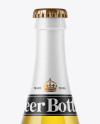 500ml Clear Glass Lager Beer Bottle Mockup