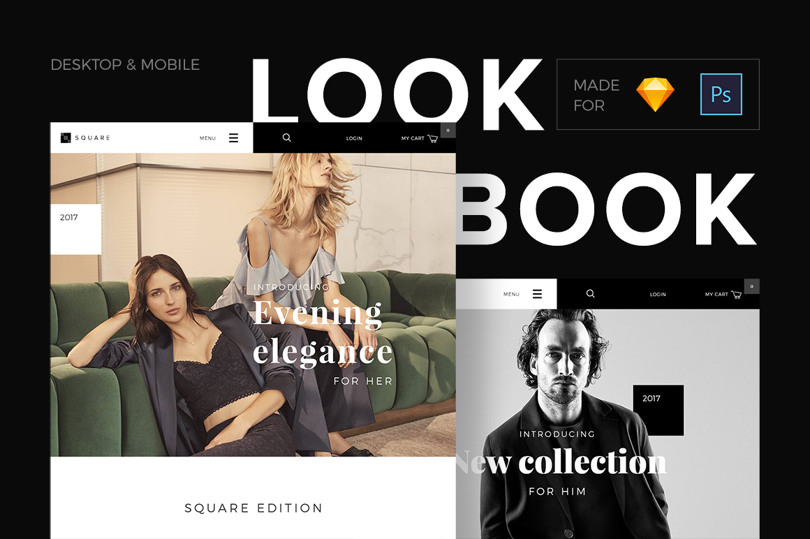 SQUARE LookBook template