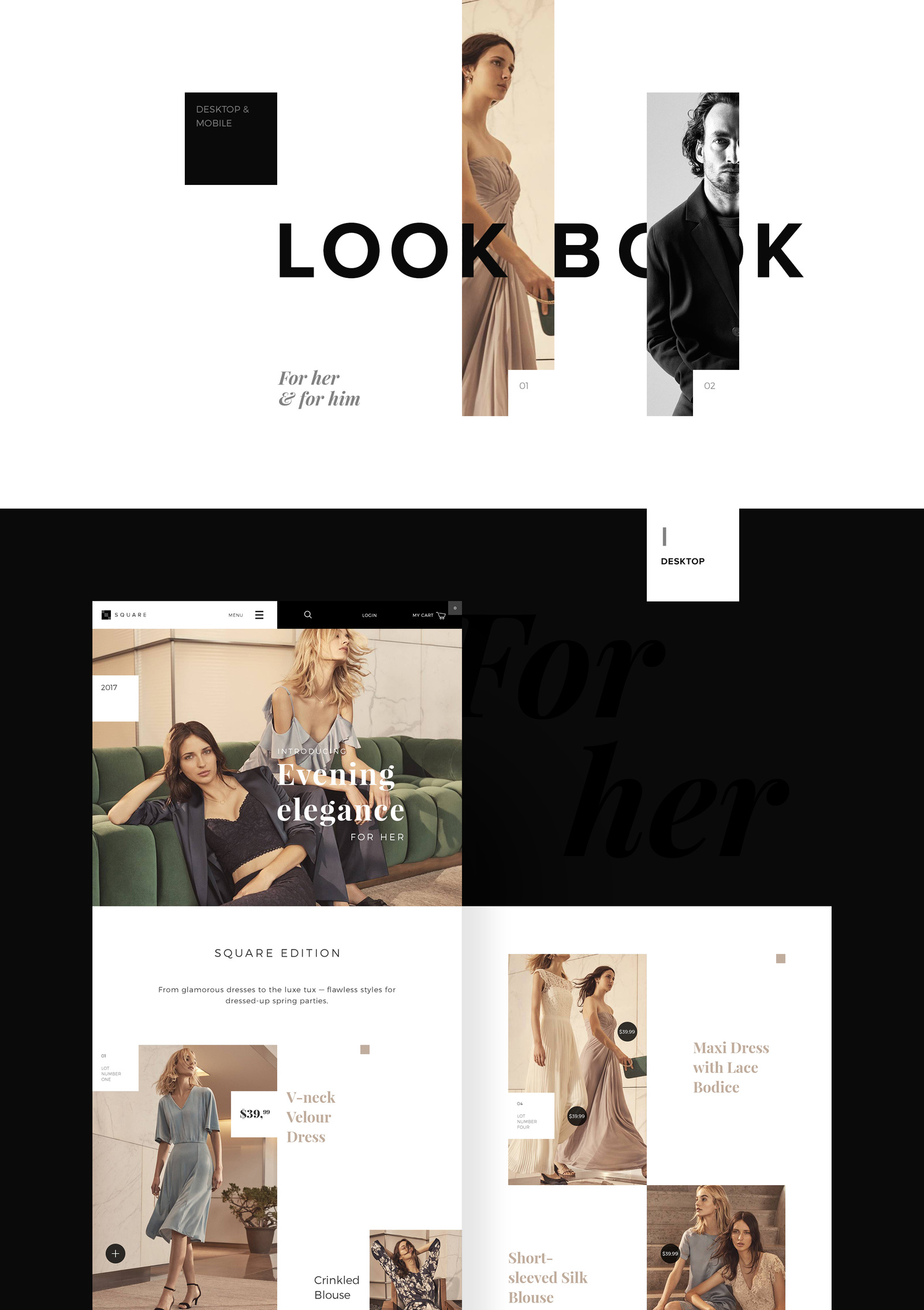 SQUARE LookBook template