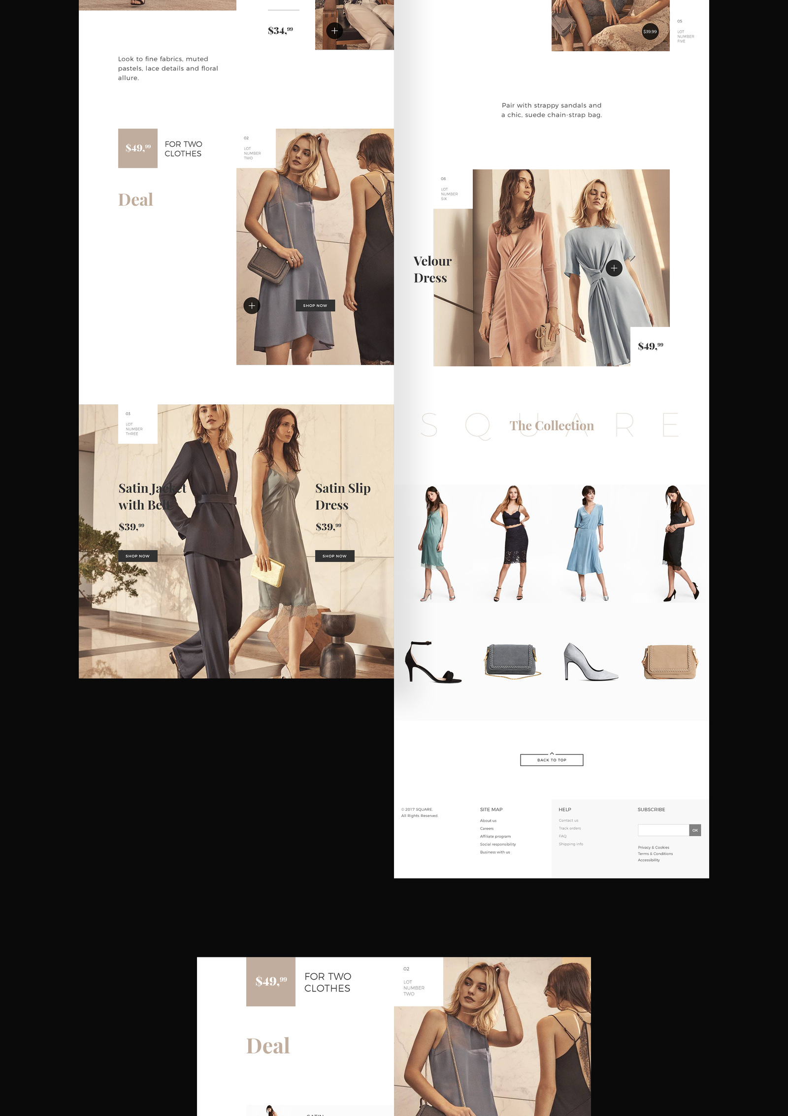 SQUARE LookBook template