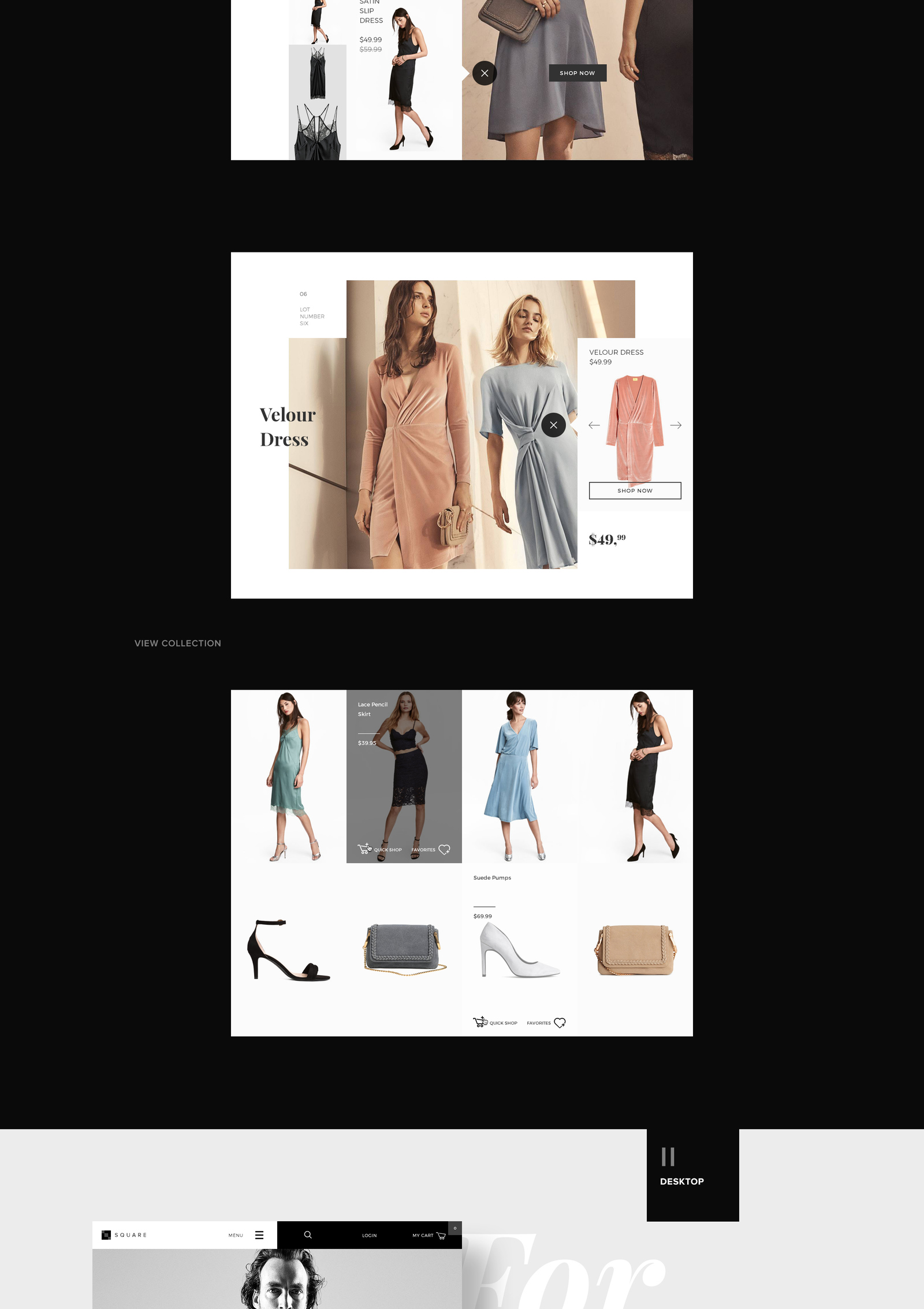 SQUARE LookBook template