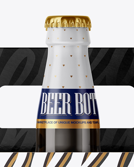 6 Pack Amber Bottle Carrier Mockup - Front & Side Views - Free Download