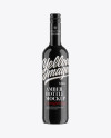 Black Glass Bottle Mockup