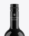 Black Glass Bottle Mockup