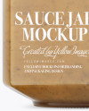 900ml Mustard Sauce Glass Jar w/ Clamp Lid Mockup - Half Side View 900ml Mustard Sauce Glass Jar w/ Clamp Lid Mockup - Half Side View