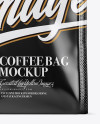 Glossy Coffee Bag Mockup - Front View