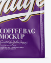 Matte Coffee Bag Mockup - Front View