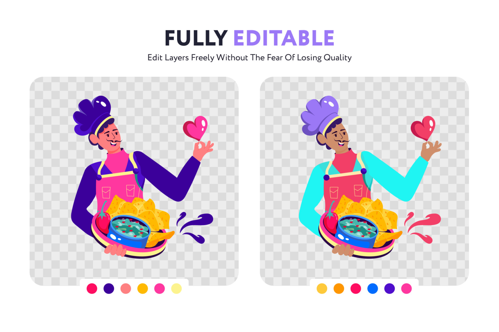 Flat Cooking Illustrations Flat Cooking Illustrations