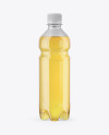 0.5L PET Bottle with Yellow Soft Drink Mockup