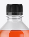 0.5L PET Bottle with Orange Soft Drink Mockup