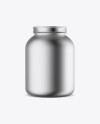 Metallic Protein Jar Mockup