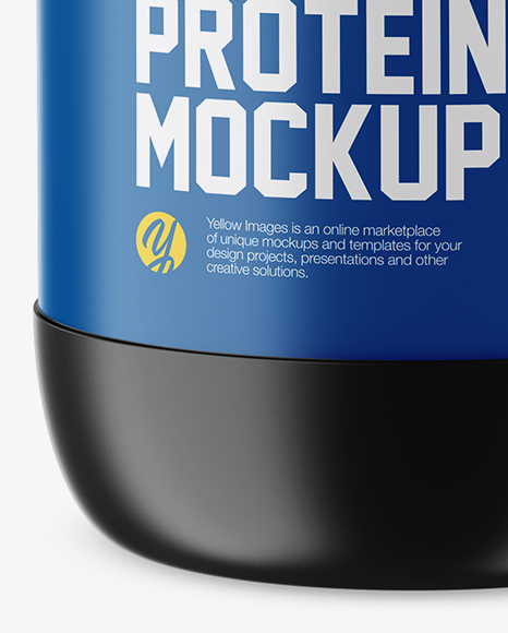 Matte Protein Jar Mockup