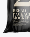 Glossy Transparent Bread Package With Clip Mockup