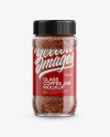 150g Glass Jar with Instant Coffee Mockup - Front View