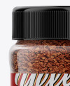 150g Glass Jar with Instant Coffee Mockup - Front View