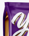 Matte Coffee Bag Mockup - Half Side View
