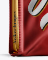 Matte Metallic Coffee Bag Mockup - Half Side View