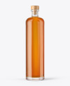 Whiskey Bottle with Wooden Cap Mockup