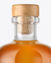 Whiskey Bottle with Wooden Cap Mockup