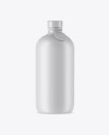 Matte Ceramic Bottle With Label Mockup