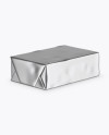 Metallic Butter Block Mockup - Half Side View (High-Angle Shot)