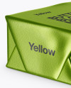 Metallic Butter Block Mockup - Half Side View (High-Angle Shot)
