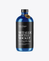 Metallic Bottle With Label Mockup