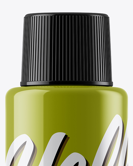 Glossy Plastic Bottle Mockup