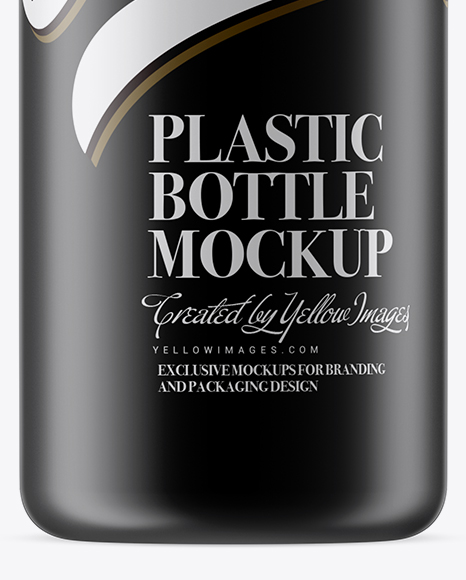 Matte Plastic Bottle Mockup