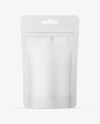 Matte Zip Lock Stand-up Pouch Mockup