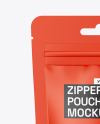 Matte Zip Lock Stand-up Pouch Mockup