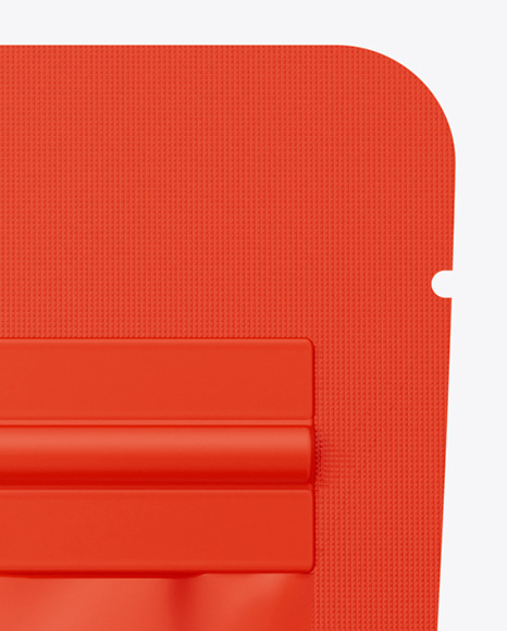 Matte Zip Lock Stand-up Pouch Mockup